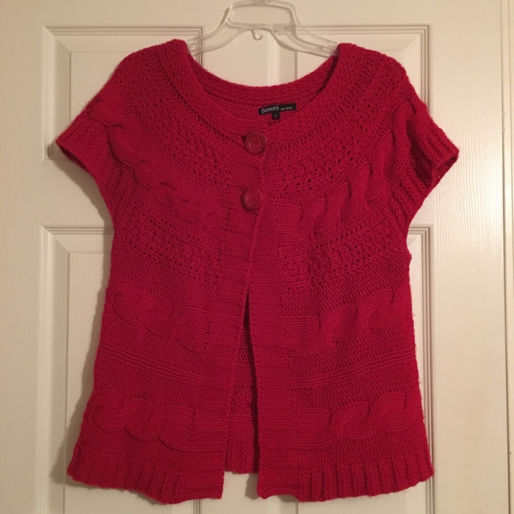 Berretti wool blend sweater, Italy, sz Large